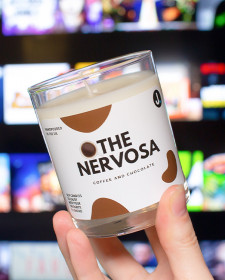 The Nervosa Candle - Coffee and Chocolate Scented Soy Candle - Chocolate Scented Candles - Chocolate Scented Candles